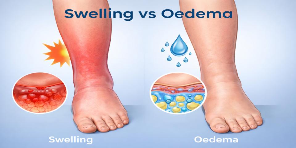 Swelling vs Oedema – Key Differences Between Swelling and Oedema explained by Dr Ashwini Gaurav