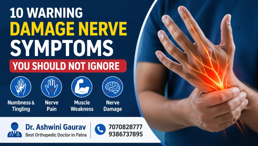 10 warning damage nerve symptoms with numbness, tingling and nerve pain in hand